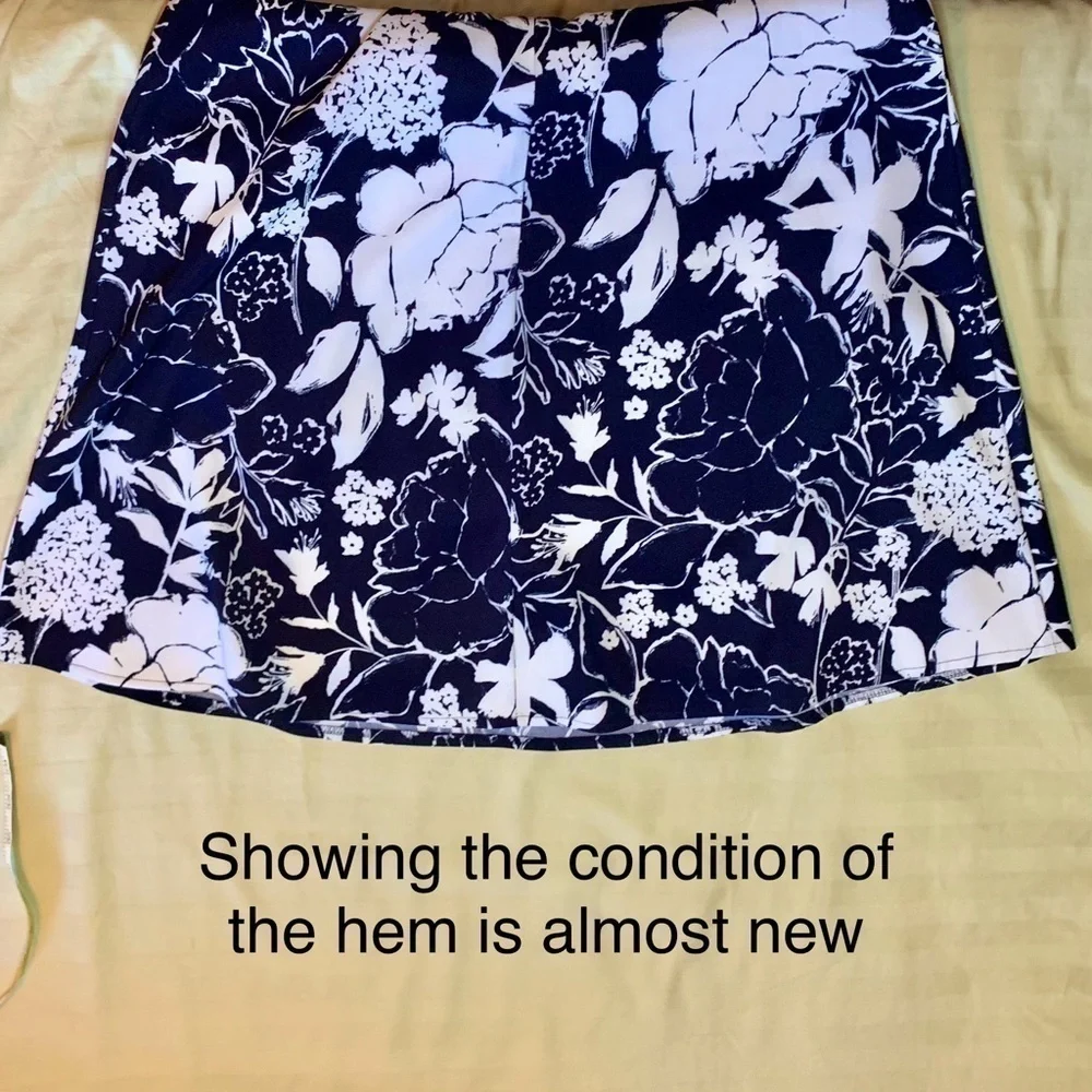 🌸 connected apparel Black & White Floral Dress, Size 14 💐 - Picture 8 of 8